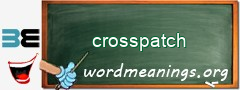 WordMeaning blackboard for crosspatch